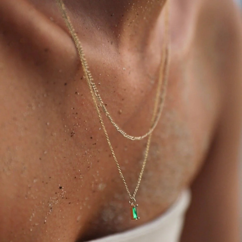 💚 Adoria - Verde Set Ogrlica