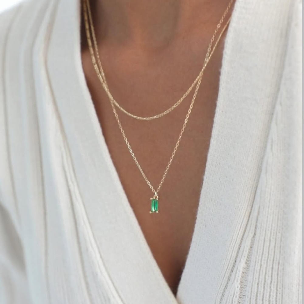 💚 Adoria - Verde Set Ogrlica