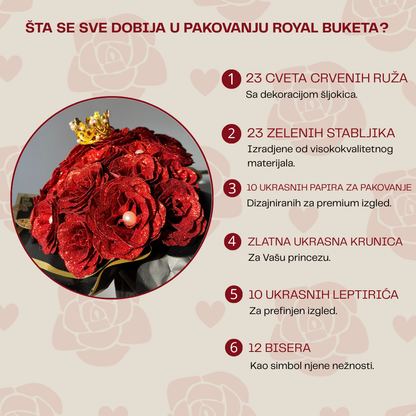 ROYAL BUKET - 23 VEČNIH RUŽA